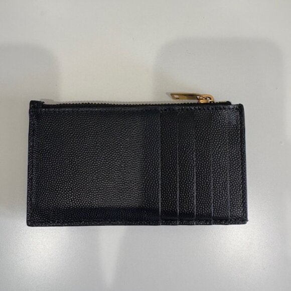 YSL Saint Laurent Wallet CASSANDRE MATELASSÉ FRAGMENTS CARD CASE POUDRE LEATHER - Picture 2 of 4